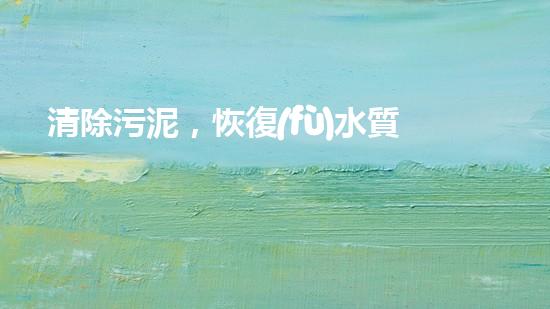 清除污泥，恢復(fù)水質(zhì)！一種創(chuàng)新的調(diào)節(jié)池清淤神器問世，你知道是什么嗎？